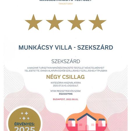 Munkacsy Villa - Szekszard Exterior photo